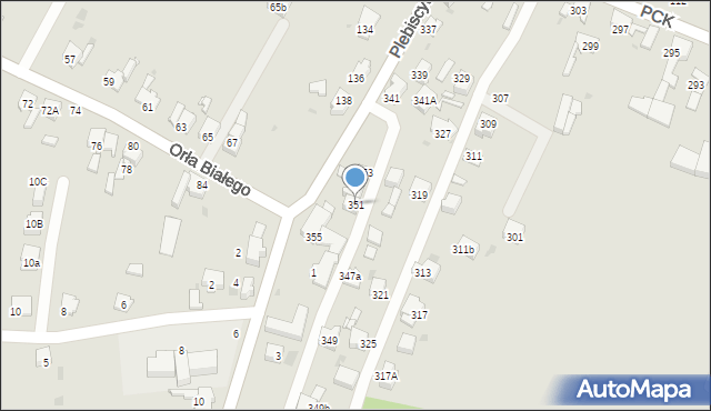 Mysłowice, Polskiego Czerwonego Krzyża, 351, mapa Mysłowice