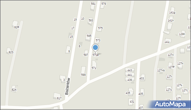 Mysłowice, Polskiego Czerwonego Krzyża, 571a, mapa Mysłowice