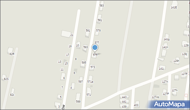 Mysłowice, Polskiego Czerwonego Krzyża, 575, mapa Mysłowice