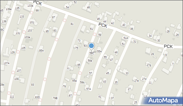 Mysłowice, Polskiego Czerwonego Krzyża, 59C, mapa Mysłowice