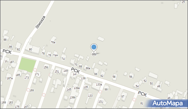 Mysłowice, Polskiego Czerwonego Krzyża, 66b, mapa Mysłowice