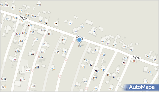 Mysłowice, Polskiego Czerwonego Krzyża, 81, mapa Mysłowice