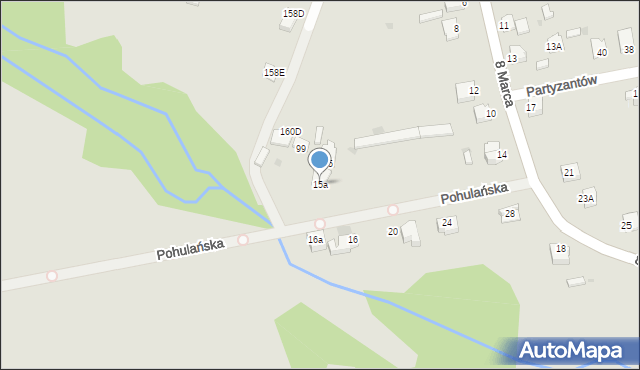 Myszków, Pohulańska, 15a, mapa Myszków