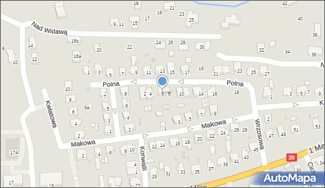 Namysłów, Polna, 6, mapa Namysłów