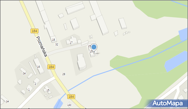 Napachanie, Poznańska, 15/4, mapa Napachanie