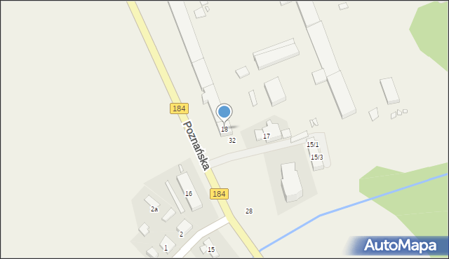 Napachanie, Poznańska, 18, mapa Napachanie