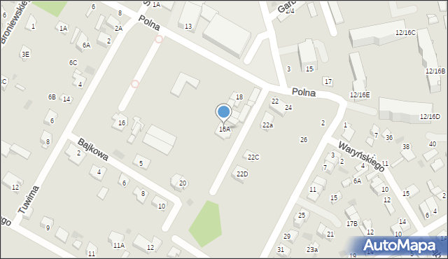 Nasielsk, Polna, 16A, mapa Nasielsk