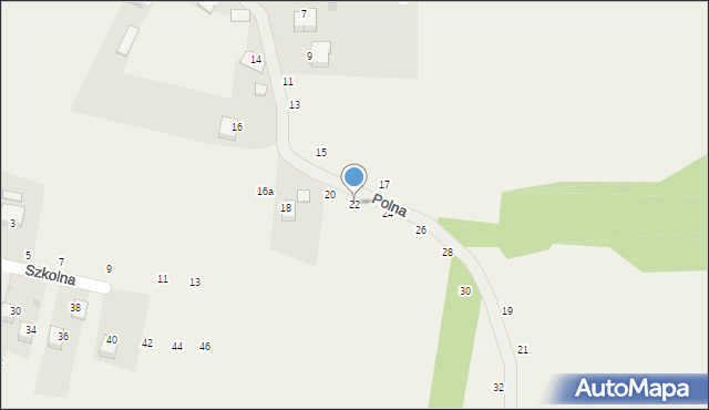 Nawojowa Góra, Polna, 22, mapa Nawojowa Góra