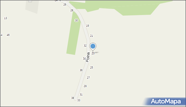 Nawojowa Góra, Polna, 23, mapa Nawojowa Góra