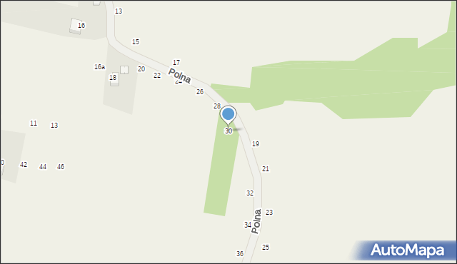 Nawojowa Góra, Polna, 30, mapa Nawojowa Góra