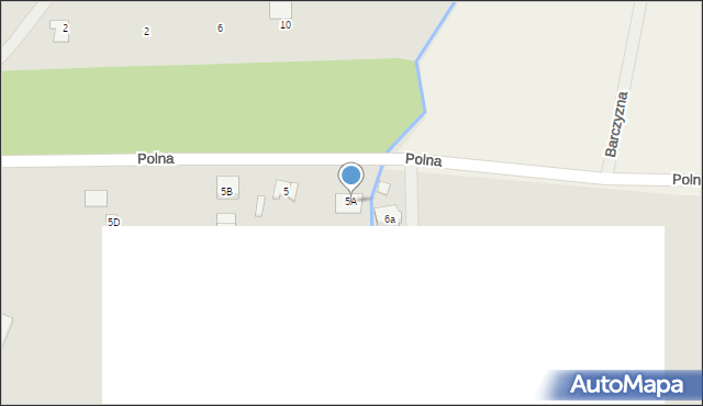 Nekla, Polna, 5A, mapa Nekla