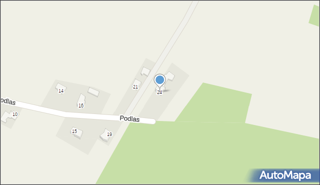 Nidek, Podlas, 24, mapa Nidek