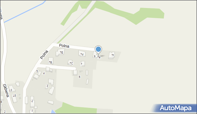 Nieborowice, Polna, 7a, mapa Nieborowice