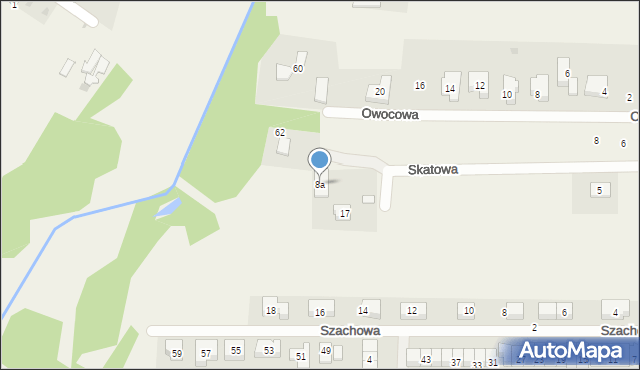 Nieborowice, Polna, 8a, mapa Nieborowice