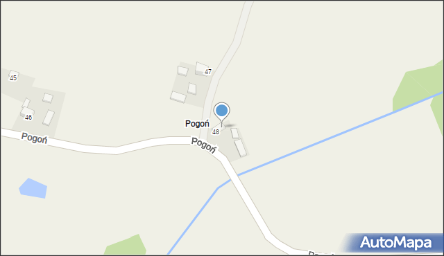 Niedoń, Pogoń, 2, mapa Niedoń