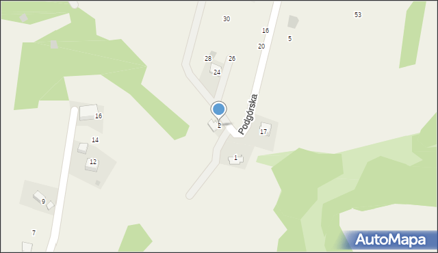 Nielepice, Podhalańska, 2, mapa Nielepice