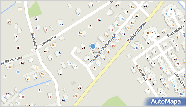 Niepołomice, Pociągów Pancernych, 3, mapa Niepołomice