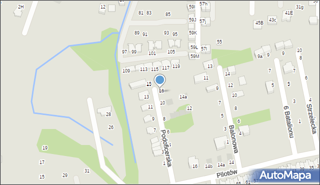 Niepołomice, Podoficerska, 12, mapa Niepołomice
