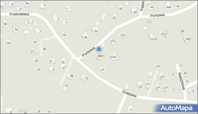 Niepołomice, Portowa, 107, mapa Niepołomice
