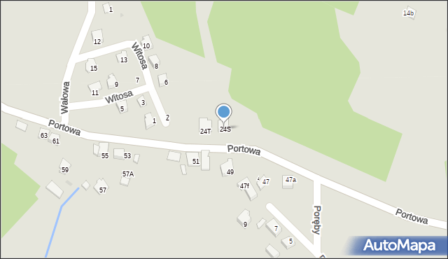 Niepołomice, Portowa, 24S, mapa Niepołomice