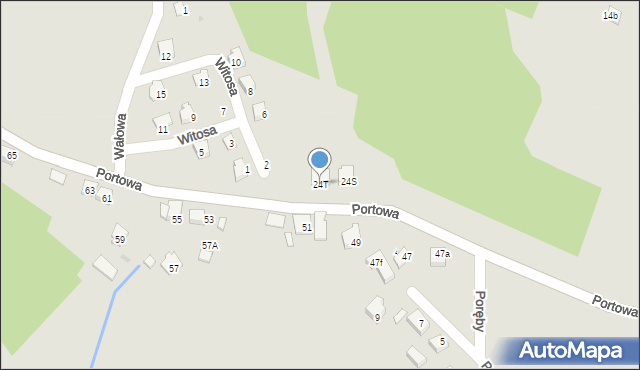 Niepołomice, Portowa, 24T, mapa Niepołomice