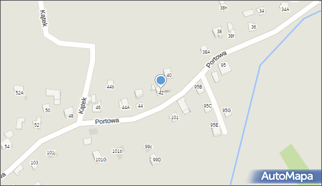 Niepołomice, Portowa, 42, mapa Niepołomice