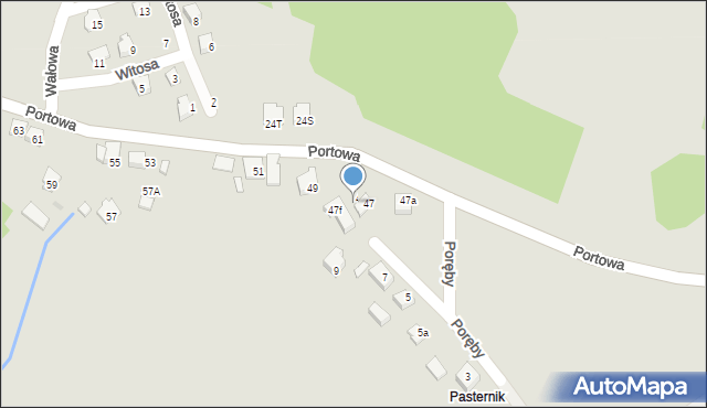 Niepołomice, Portowa, 47d, mapa Niepołomice