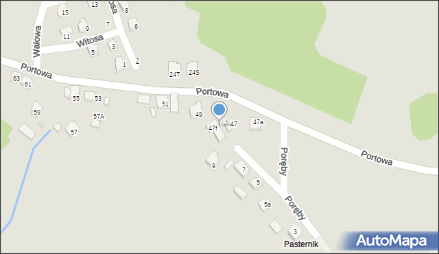 Niepołomice, Portowa, 47e, mapa Niepołomice