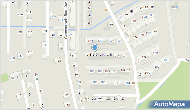 Niepołomice, Potasińskiego Włodzimierza, gen., 14D, mapa Niepołomice