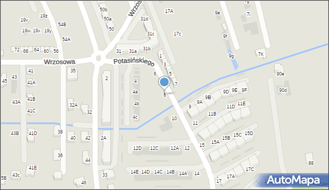 Niepołomice, Potasińskiego Włodzimierza, gen., 8, mapa Niepołomice