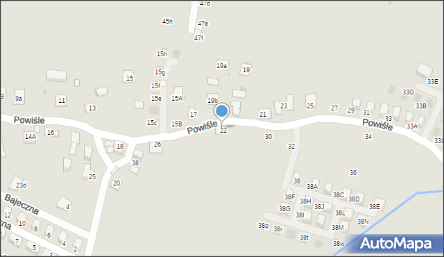 Niepołomice, Powiśle, 28, mapa Niepołomice