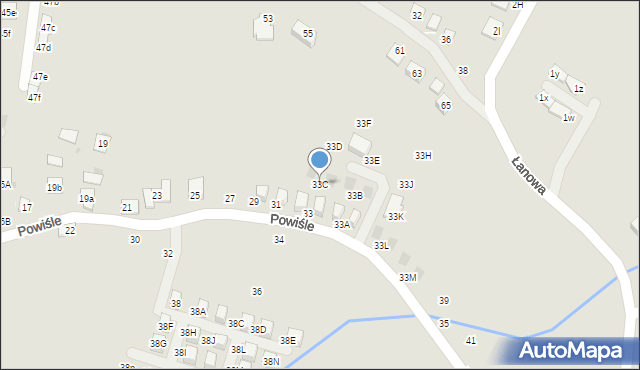 Niepołomice, Powiśle, 33C, mapa Niepołomice