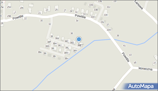 Niepołomice, Powiśle, 38E, mapa Niepołomice