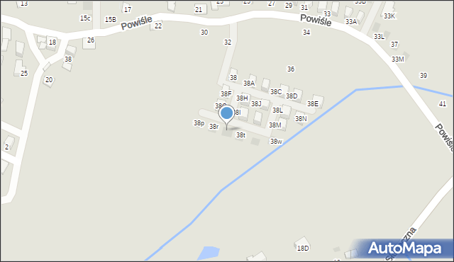 Niepołomice, Powiśle, 38s, mapa Niepołomice