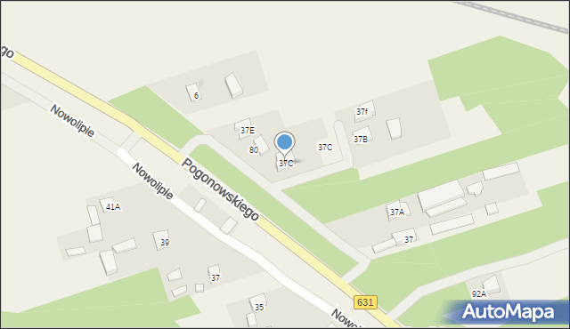 Nieporęt, Pogonowskiego Stefana, kpt., 37C, mapa Nieporęt