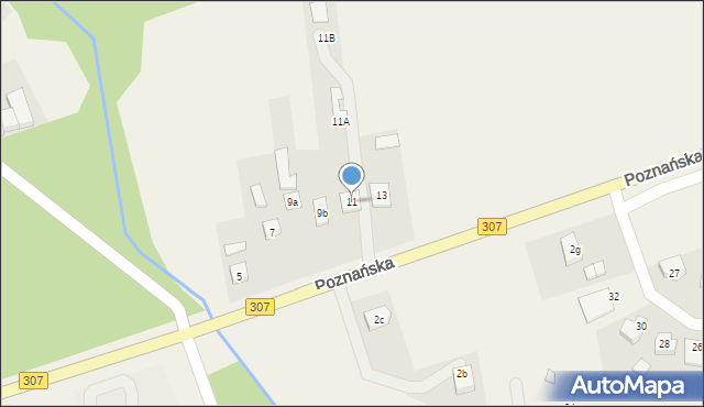 Niepruszewo, Poznańska, 11, mapa Niepruszewo