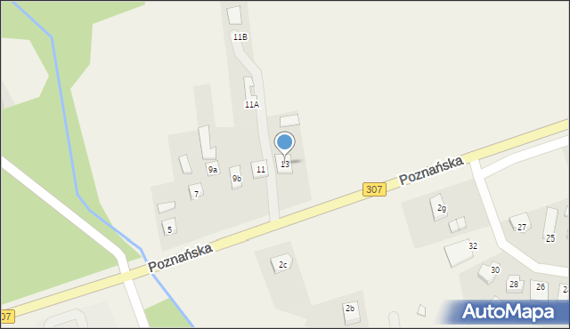 Niepruszewo, Poznańska, 13, mapa Niepruszewo