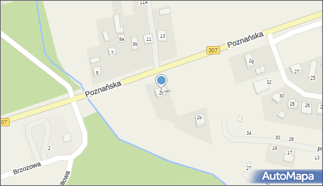 Niepruszewo, Poznańska, 2c, mapa Niepruszewo