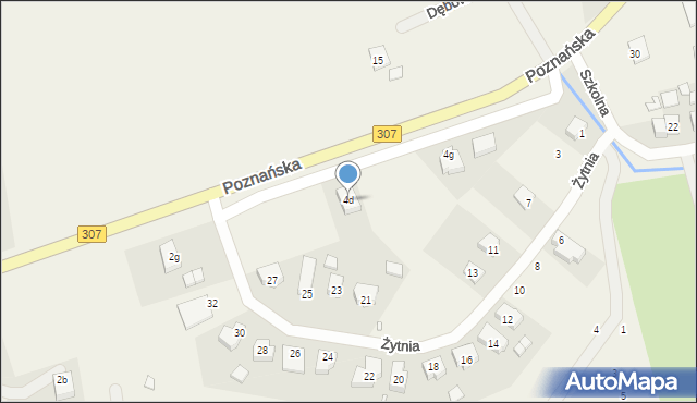 Niepruszewo, Poznańska, 4d, mapa Niepruszewo