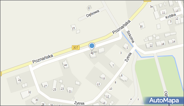 Niepruszewo, Poznańska, 4g, mapa Niepruszewo