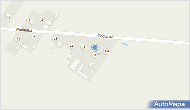 Niwiski, Podlaska, 26, mapa Niwiski