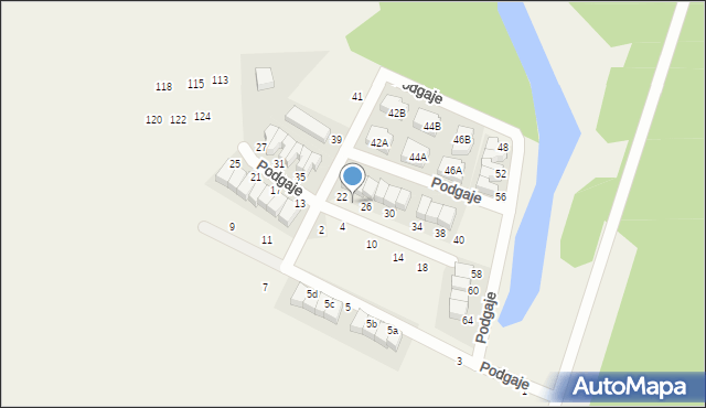 Nochowo, Podgaje, 24, mapa Nochowo