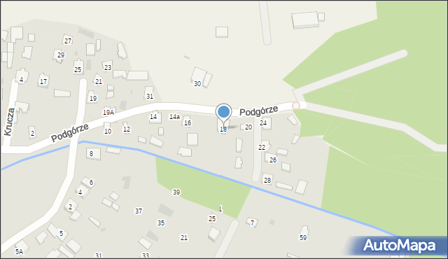 Nowa Dęba, Podgórze, 18, mapa Nowa Dęba