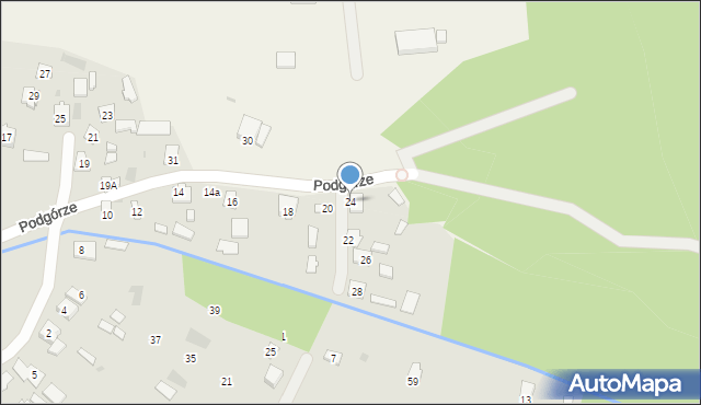 Nowa Dęba, Podgórze, 24, mapa Nowa Dęba