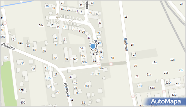 Nowa Iwiczna, Pokrętna, 48, mapa Nowa Iwiczna