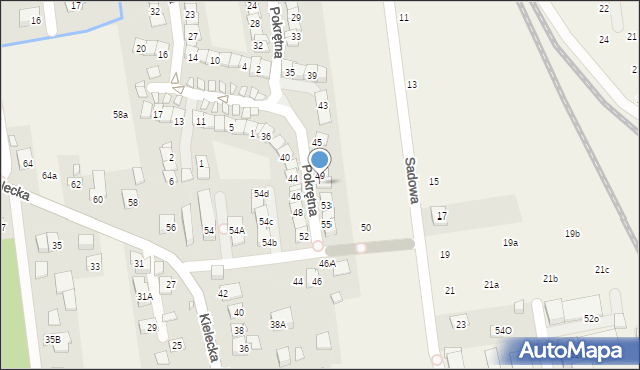 Nowa Iwiczna, Pokrętna, 51, mapa Nowa Iwiczna