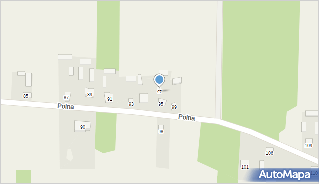 Nowa Osuchowa, Polna, 97, mapa Nowa Osuchowa