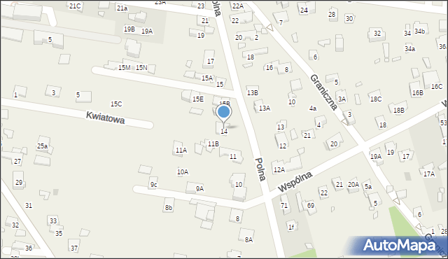 Nowa Wieś, Polna, 14A, mapa Nowa Wieś