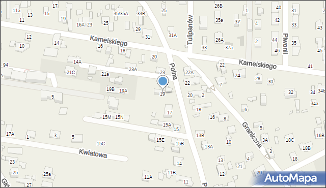 Nowa Wieś, Polna, 19, mapa Nowa Wieś