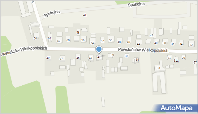 Nowa Wieś, Powstańców Wielkopolskich, 41, mapa Nowa Wieś